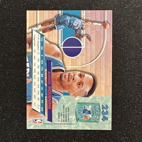 Fleer Ultra Alonzo Mourning Rc Rookie Card Hornets Heat