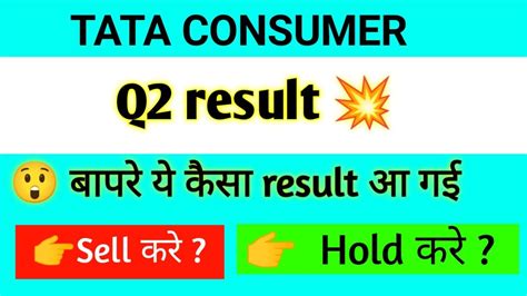 Tata Consumer Q2 Result Analysis 💥 Tata Consumer Product Share Q2