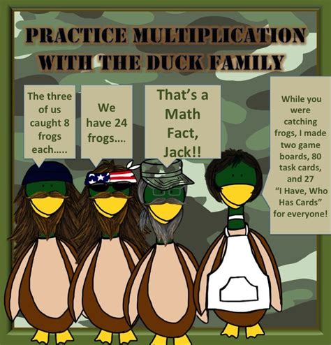 Multiplications Facts with Duck Hunters | Multiplication facts, Math ...