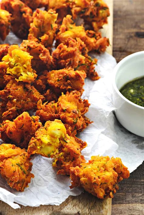 Crispy Corn Pakoda Recipe Corn Bhajia Cubes N Juliennes