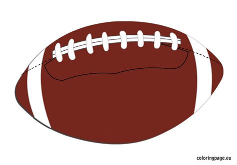 Rugby Ball | Coloring Page