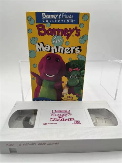 Barney Friends Barney S Best Manners Vhs Tested Works Sing