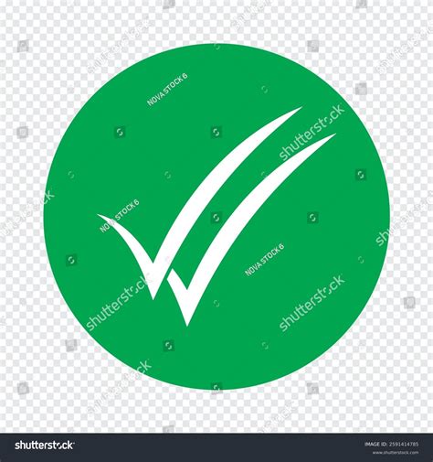 Check Mark Icon Double Checkmark Vector Stock Vector (Royalty Free