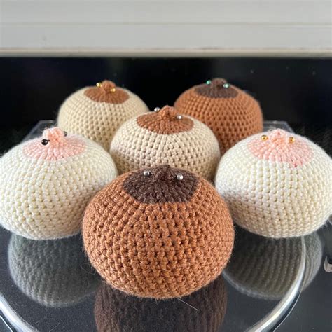Crochet Boob Breast Model Breast Cancer Awareness Etsy