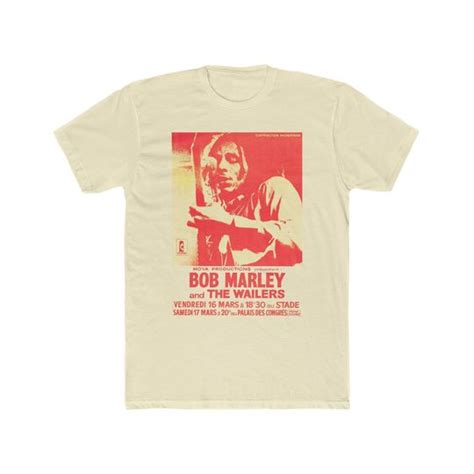 Bob Marley The Wailers 1979 Vintage Ivory Coast Poster T Shirt Sold