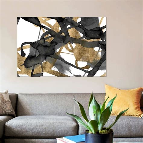 East Urban Home Luxe Gold Ii By Jennifer Goldberger Wrapped Canvas Print And Reviews Wayfair