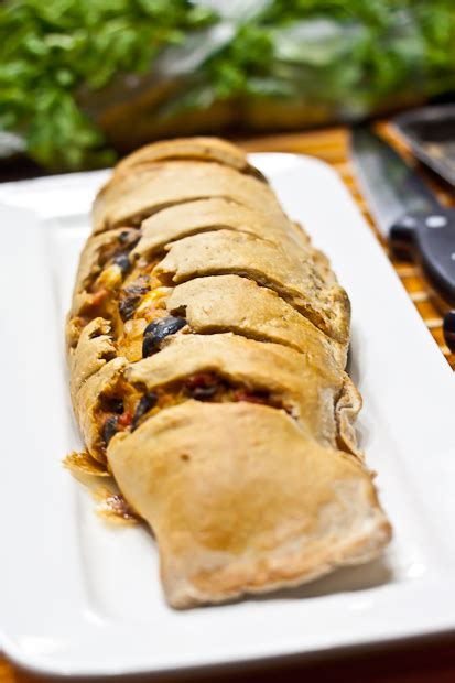 Whole Wheat Vegetarian Stromboli Recipe by Archana's Kitchen