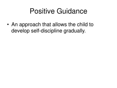 Ppt Developmentally Appropriate Guidance Techniques Powerpoint