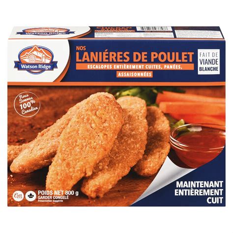 Lanières poulet panées surgelées 800gr