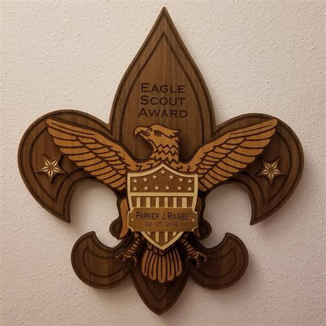 Personalized Eagle Scout Inspired Award Or Scout Plaque Etsy Eagle