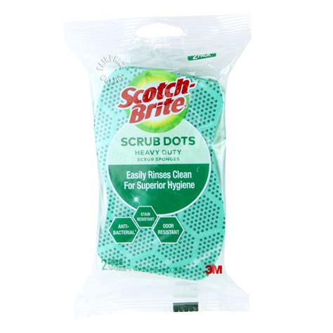 3M Scotch Brite Scrub Dots Scrub Sponges Heavy Duty NTUC FairPrice