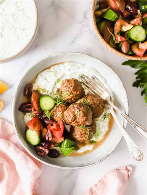 Easy Mediterranean Meatballs Lena S Kitchen