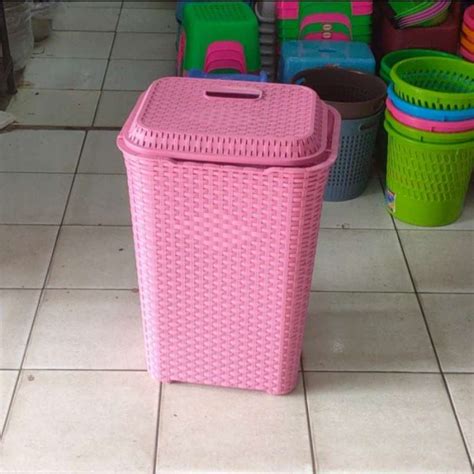 Jual Keranjang Baju Kotor Plastik Laundry Basket Club Keranjang