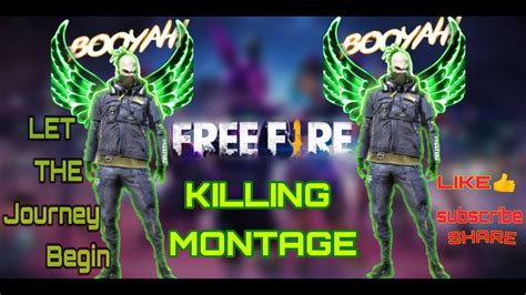 Killing Montage Headshot Montage Free Fire Youtube