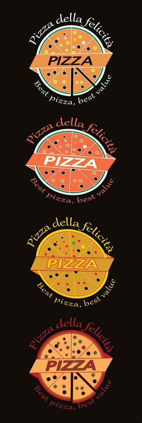 Pizza Logo Design in illustrator. on Behance