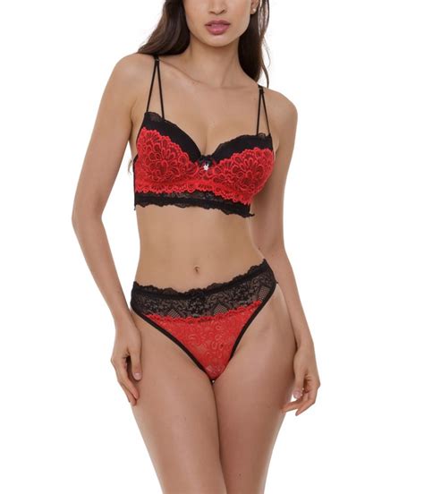 Conjunto Lingerie Cropped Rendado Sepie 14308 Preto Rubi Lingerie