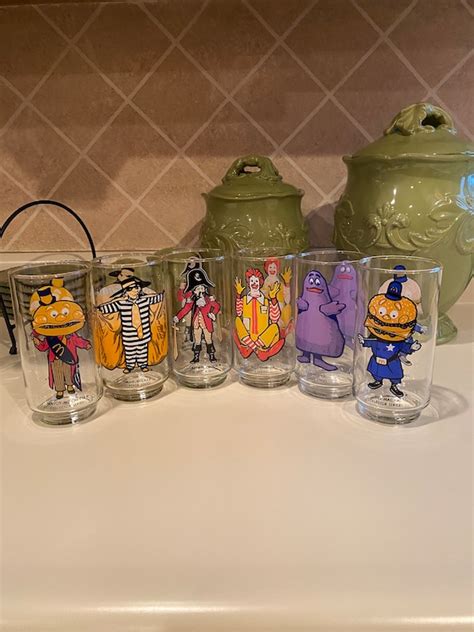 McDonalds Characters Vintage Glasses - Set of 6 - Gem