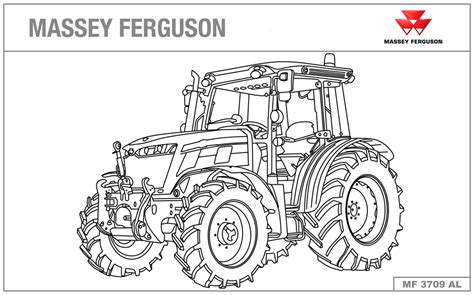 Colouring Massey Ferguson Tracteur Ursus Ausmalbilder Kolorowanka