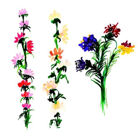 Premium Vector | Watercolor spring floral collection