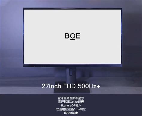 BOE unveils world’s first Full HD 500Hz monitor and an 8K/120Hz display ...