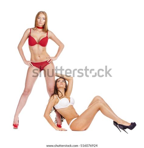 Beautiful Sexy Models Blonde Brunette Women Stock Photo Shutterstock