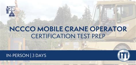 Crane Training Crane Certification Prep And Exams In Person And Online