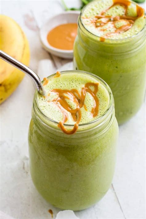 Peanut Butter Banana Spinach Smoothie The Natural Nurturer