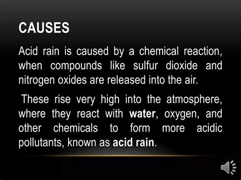Acid rain causes, effects and solutions | PPTX