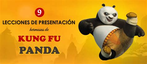 9 Hermosas lecciones de presentación de Kung Fu Panda