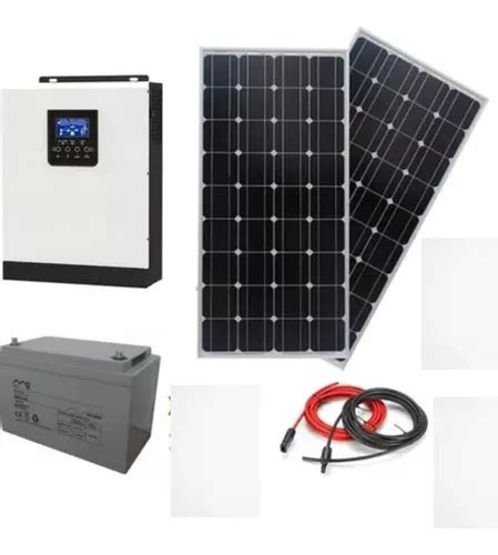 Kit Solar Fotovoltaico 2400w Híbrido Básico Cabaña Impotec Cuotas sin