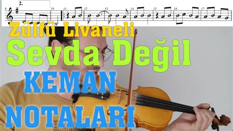 Sevda Değil Zülfü Livaneli Keman Ile Nasıl çalınır Keman Notalari