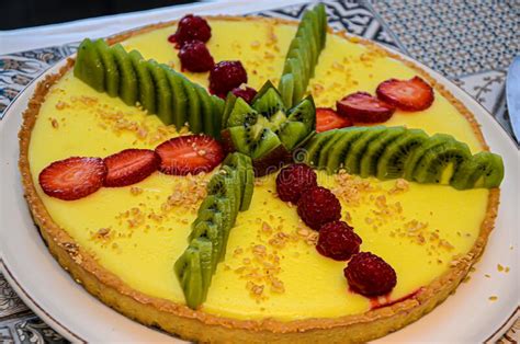 Fruit Cake with Berries and Other Fruits Stock Photo - Image of isolated, cake: 195206156