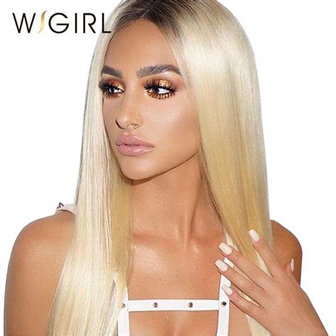 Buy Wigirl Hair T1b 613 Dark Roots Lace Front Human