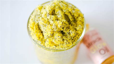 Lemon Poppy Body Scrub Recipe Diy Saturday Season Episode Lemon