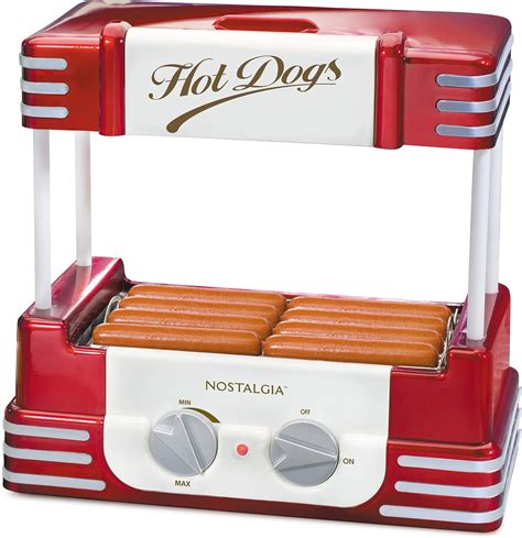 Hot Dog Steamer Machine Electric Food Bun Warmer Cooker Red Retro ...