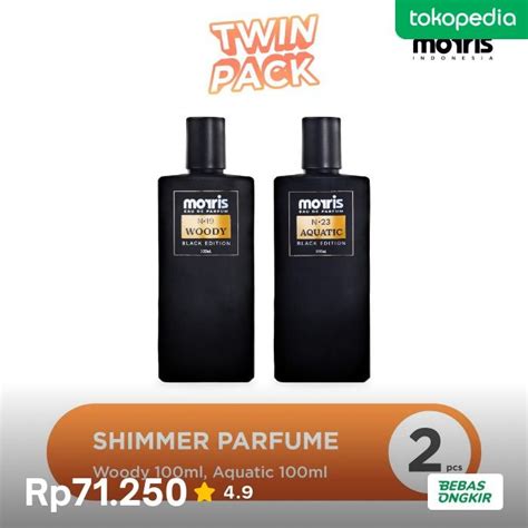 TWIN PACK SPECIAL Morris EDP Black Edition 100ml Woody X Aquatic