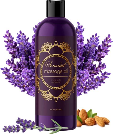 Aromatherapy Sensual Massage Oil For Couples Lavender Massage Oil For Intimacy With Essential