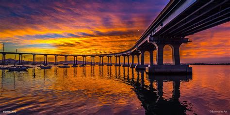 Coronado Bridge Sunrise - Bommarito Art