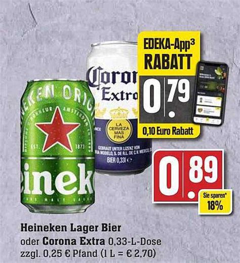 Heineken Lager Bier Oder Corona Extra Angebot Bei Scheck In Center