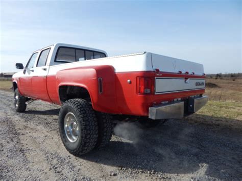 1988 Chevrolet K30 Crew Cab Dually Silverado 454 Big Block 4x4 Rust Free For Sale