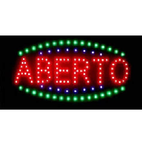 Placa De Led Aberto Letreiro Luminoso V Shopee Brasil