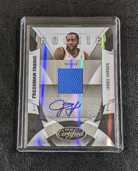 Panini Certified James Harden Rc Jersey Auto Rookie