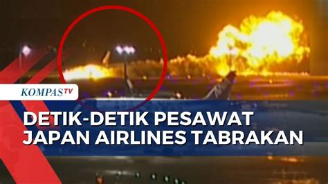 Detik Detik Pesawat Japan Airlines Tabrakan Dan Terbakar Di Bandara