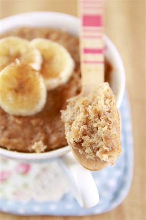 Microwave Peanut Butter Banana Mug Cake Bigger Bolder Baking