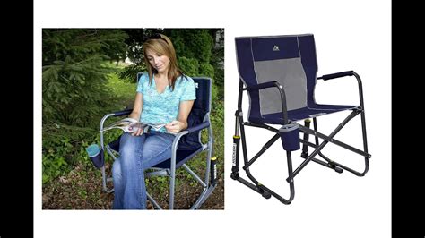 Gci Outdoor Freestyle Rocker Portable Folding Rocking Chair Youtube