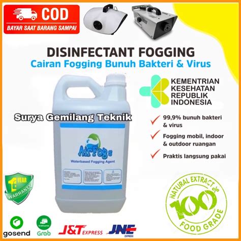 Jual Cairan Fogging Disinfektan 5Liter Asap Cairan Foging Mobil