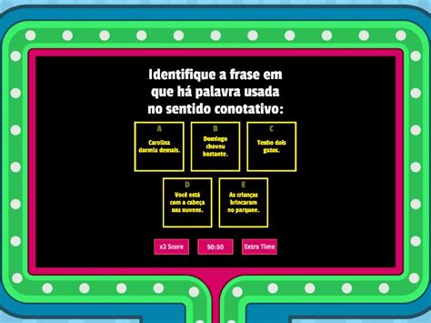 Figuras De Linguagem Gameshow Quiz