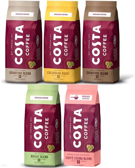 Kawa Costa Coffee Crema Blend The Bright Blend Signature Blend Medium