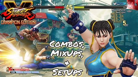 Chun Li Combos Mixups And Setups Sfv Ce Youtube