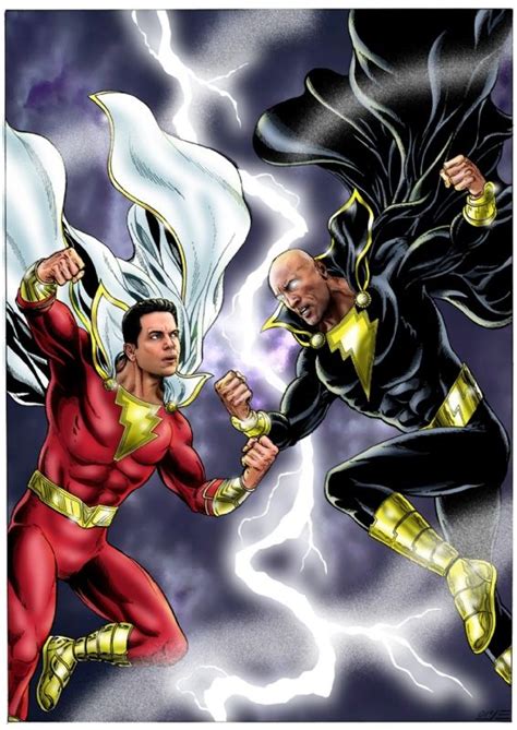 Shazam Vs Black Adam Comic Art In Comic Art Black Adam Comics